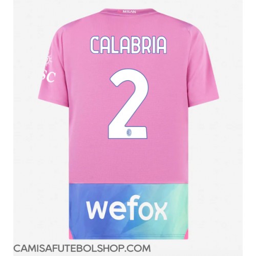 Camisa de time de futebol AC Milan Davide Calabria #2 Replicas 3º Equipamento 2023-24 Manga Curta